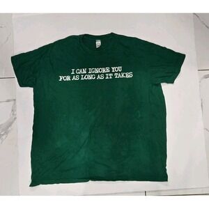 Vintage Funny Graphic T Shirt Pacific Sports Green‎ XXL 100% Cotton